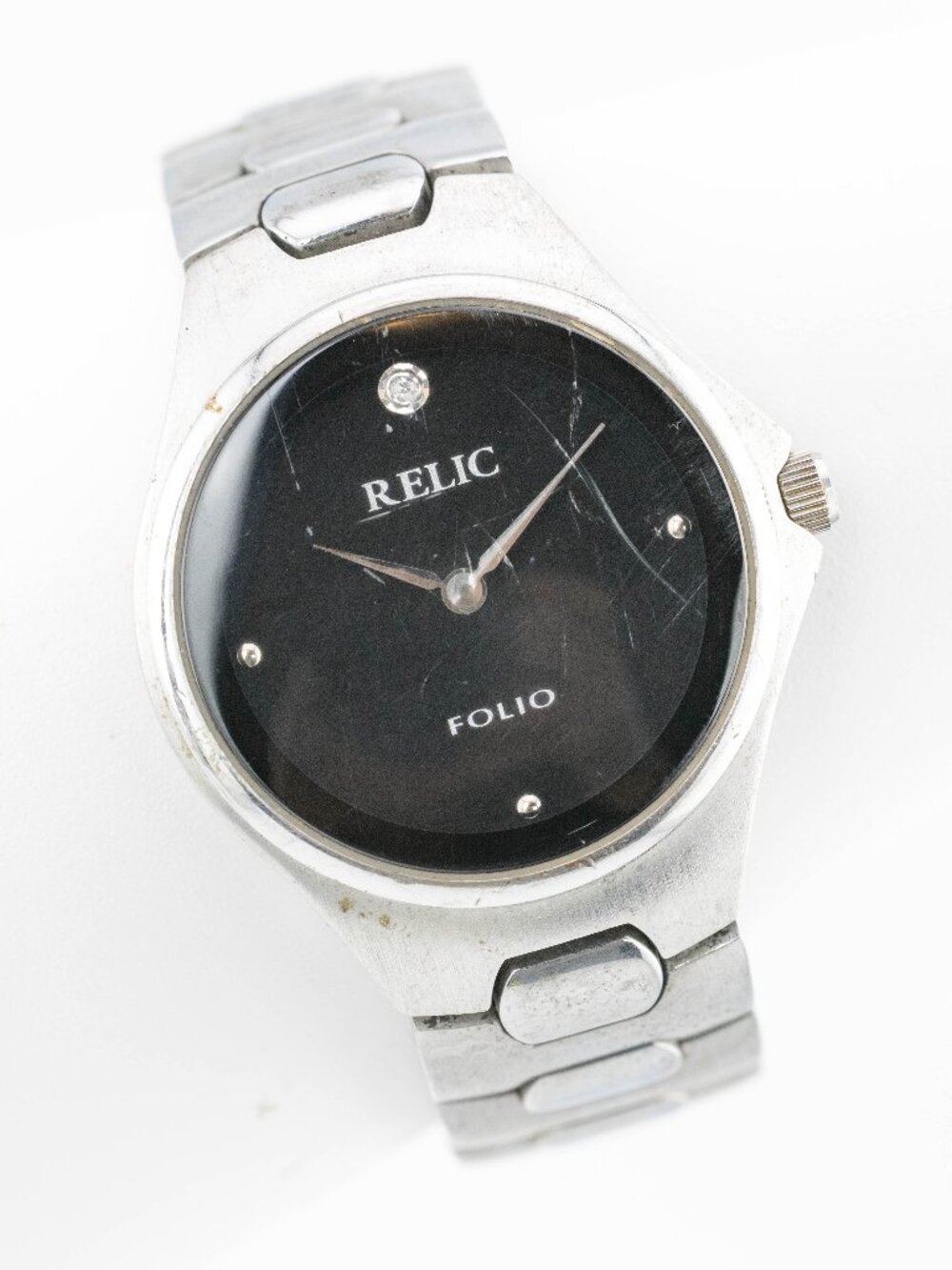 Relic ZR77028 Three-Hand Quartz Analog Men's Watch New Battery